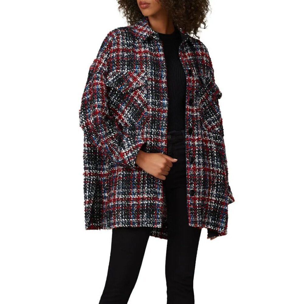 Iro Twill Jacket US 4 Elmer Long Sleeve Multicolored 36 $617 Retro Streetcore